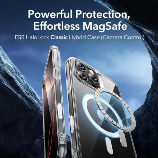  iPhone 16 Pro Átlátszó ESR Klasszikus Hibrid HaloLock tok - 6