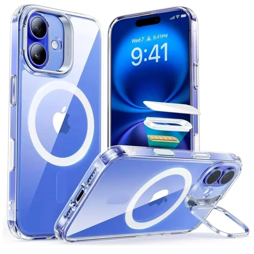  iPhone 16 Átlátszó ESR Klasszikus Hibrid HaloLock Kitámasztó tok - 1