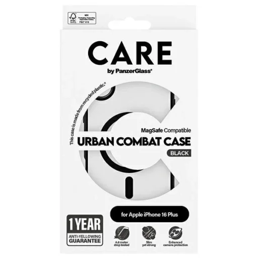 CARE by PanzerGlass Flagship Urban tok MagSafe iPhone 16 Plus - Átlátszó tok - 4
