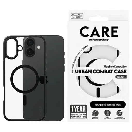 CARE by PanzerGlass Flagship Urban tok MagSafe iPhone 16 Plus - Átlátszó tok - 1
