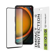  Techsuit - 111D Teljes Borítású / Teljes Ragasztású Üvegfólia - Samsung Galaxy Xcover7 Pro - Fekete üvegfólia