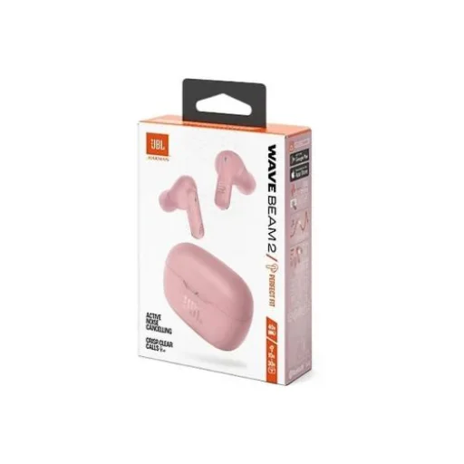 JBL Wave Beam 2 TWS Bluetooth Vezeték nélküli fülbe helyezhető fülhallgató Rózsaszín EU, - 1