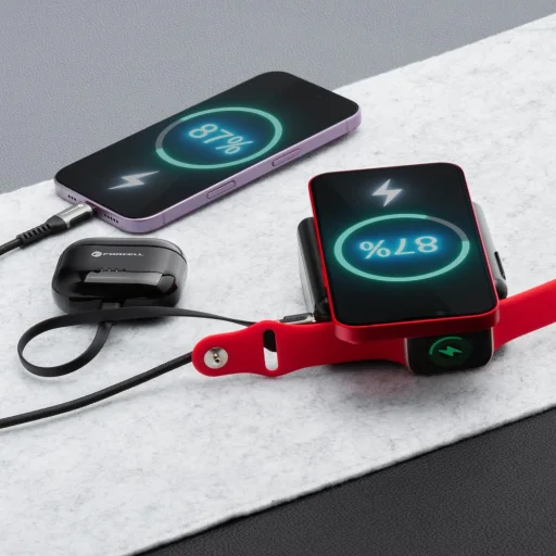 FORCELL F-ENERGY multifunkciós töltő 45W 6 az 1-ben USB A és USB C csatlakozókkal, 15000mAh powerbankkal és 15W vezeték nélküli töltéssel - 13