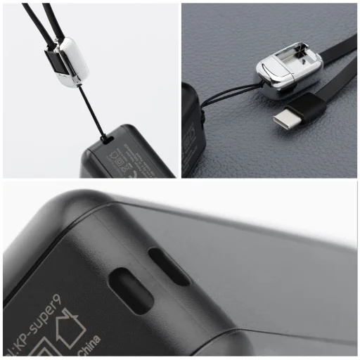 FORCELL F-ENERGY multifunkciós töltő 45W 6 az 1-ben USB A és USB C csatlakozókkal, 15000mAh powerbankkal és 15W vezeték nélküli töltéssel - 8