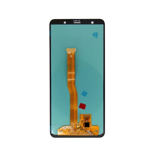 LCD kijelző + Érintőegység Samsung A750 Galaxy A7 2018 fekete, - 2