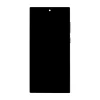 LCD kijelző + Érintőegység + Előlapi borítás Samsung S908 Galaxy S22 Ultra Phantom Black thumbnail