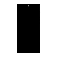 LCD kijelző + Érintőegység + Előlapi borítás Samsung S908 Galaxy S22 Ultra Phantom Black