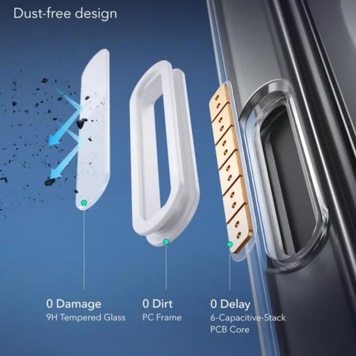  iPhone 16 Matt Fekete ESR Klasszikus Hibrid HaloLock tok - 2