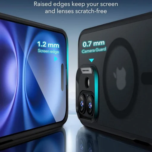  iPhone 16 Matt Fekete ESR Klasszikus Hibrid HaloLock tok - 3