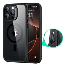  iPhone 16 Pro Átlátszó Fekete ESR Klasszikus Hibrid HaloLock tok