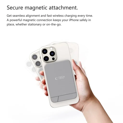 Tech-protect Pb15 Lifemag Magsafe Power Bank 10000mah Űrszürke - 6