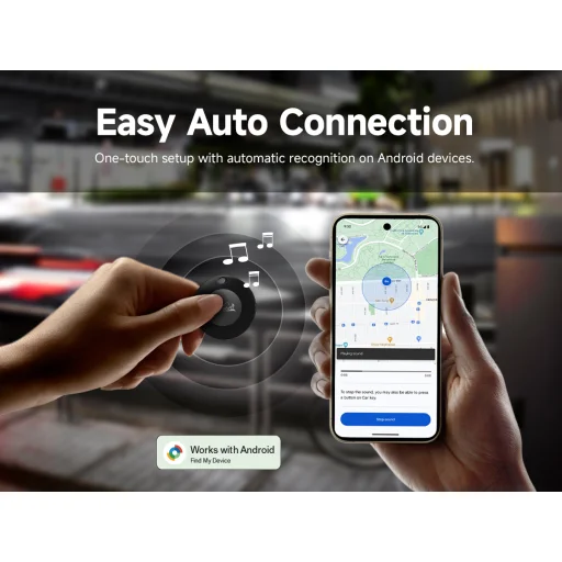 Lifemate/MiLi GPS Bluetooth LifeTag Nyomkövető HD-P16-3 Android + kulcstartó fekete - 12