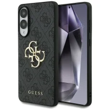 GUESS tok Samsung Galaxy S25 Edge GUHCS25E4GMGGR (4G PU Nagy Logó) fekete tok