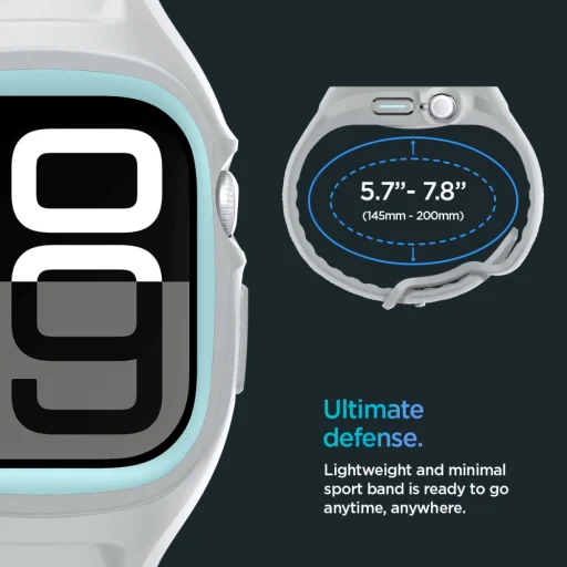 Spigen Liquid Air Pro Apple Watch 10/11 (46 mm) Szürke - 13