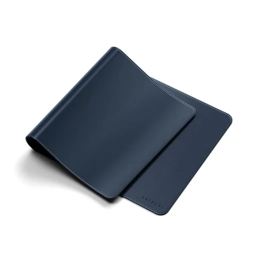 Satechi Vegan-Leather Premium Desk Mat - Blue - 3