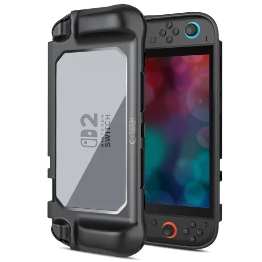 Tech-protect Magmat Nintendo Switch 2 Fekete/átlátszó tok - 1