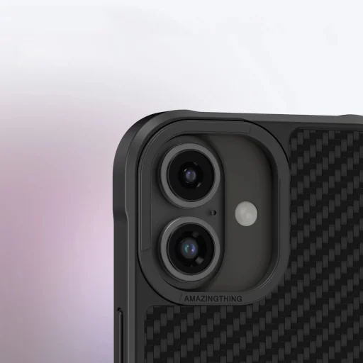 AmazingThing Titan Max tok 1500D aramid szálakkal iPhone 16-hoz - Fekete - 11