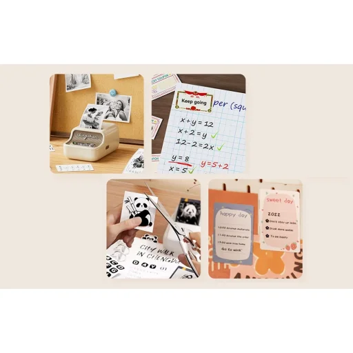 Hordozható címkenyomtató Niimbot B21 Pro (zöld) - 8