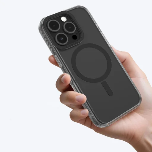 AmazingThing Titan Pro Mag tok mágneses gyűrűvel iPhone 16 Pro - Fekete tok - 6