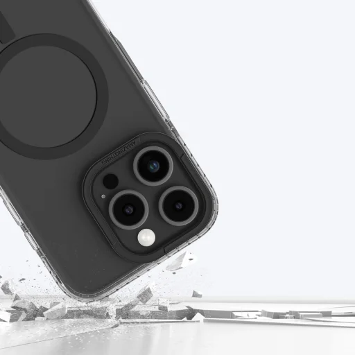 AmazingThing Titan Pro Mag tok mágneses gyűrűvel iPhone 16 Pro - Fekete tok - 9