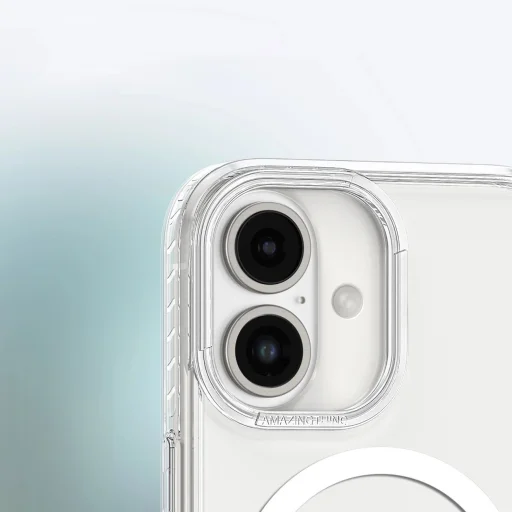 AmazingThing Titan Pro Mag tok mágneses gyűrűvel iPhone 16 - Átlátszó tok - 11