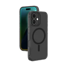 AmazingThing Titan Pro Mag tok mágneses gyűrűvel iPhone 16-hoz - Fekete tok