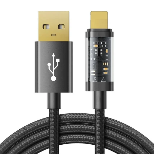 Kábel USB-A / Lightning / 2.4A / 2m Joyroom S-UL012A20 (fekete) - 1