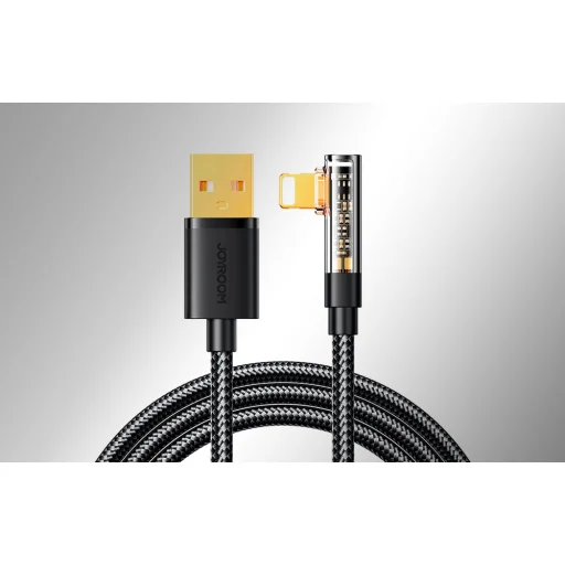 Angle USB-A / Lightning kábel 1.2m Joyroom S-UL012A6 (fekete), - 5