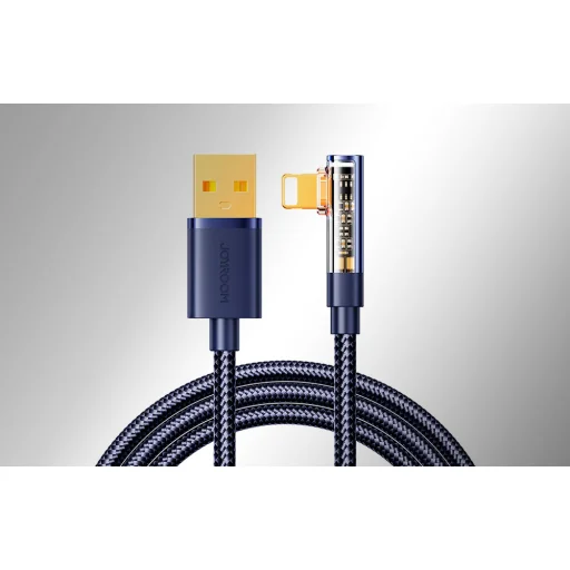 Lightning USB-A kábel / Derékszögű / 1.2m Joyroom S-UL012A6 (kék) - 5