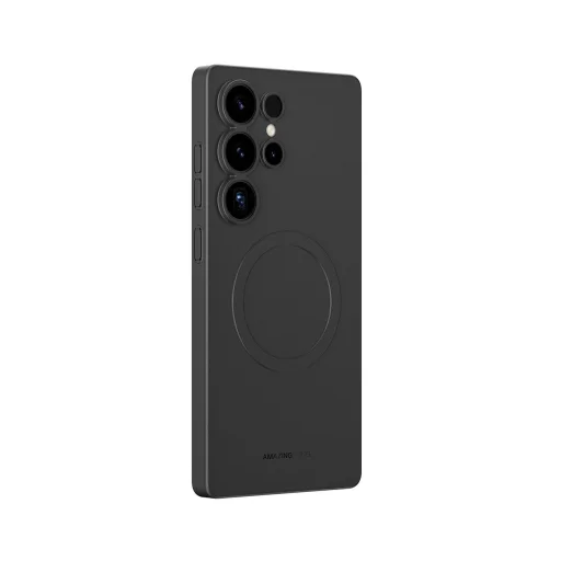 Samsung Galaxy S25 Ultra Fekete AmazingThing Minimal Air tok mágneses gyűrűvel - 1