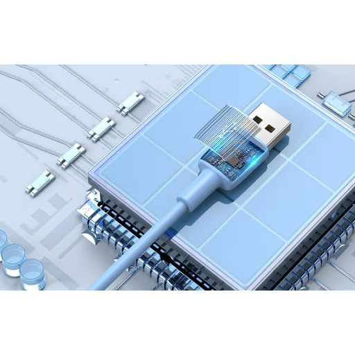 USB-A - Lightning Foneng X100 2,4A, 1,2m (modrý) - 4