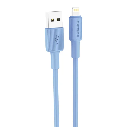 USB-A - Lightning Foneng X100 2,4A, 1,2m (modrý) - 1