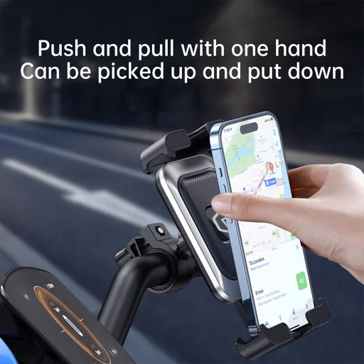 Blavec biciklis telefon tartó BV-02 Velo kormányhoz (BV02-HSB) ezüst-fekete - 3