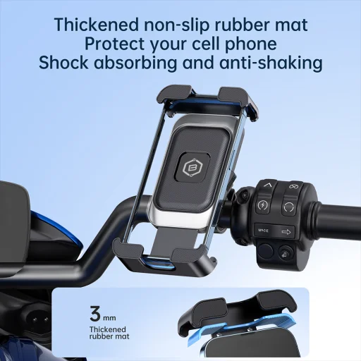 Blavec biciklis telefon tartó BV-02 Velo kormányhoz (BV02-HSB) ezüst-fekete - 4