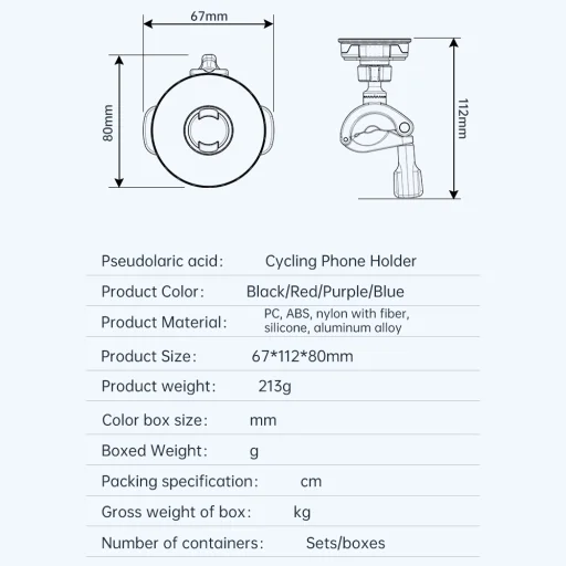 Blavec BV-03 Velo Quick Lock Magsafe telefontartó bicikli/motor kormányra (BV03-QLMHB) fekete - 13
