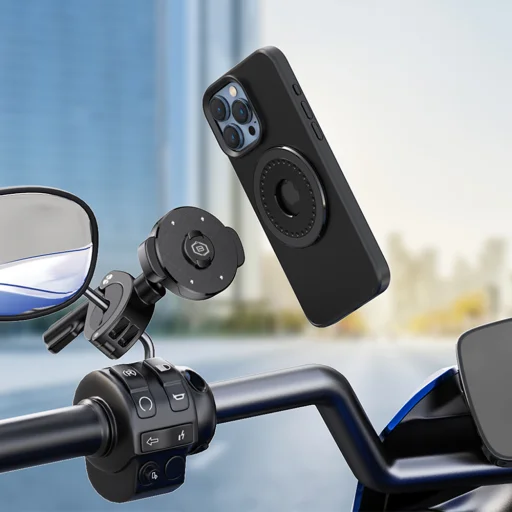 Blavec BV-03 Velo Quick Lock Magsafe telefontartó bicikli/motor kormányra (BV03-QLMHB) fekete - 4