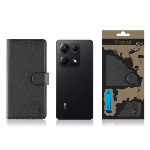Tactical Field Notes fliptok Xiaomi Redmi Note 14S fekete tok - 3