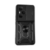  Honor 400 Pro Fekete Armor Camshield tok állvánnyal és kameravédővel