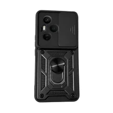  Honor 400 Pro Fekete Armor Camshield tok állvánnyal és kameravédővel