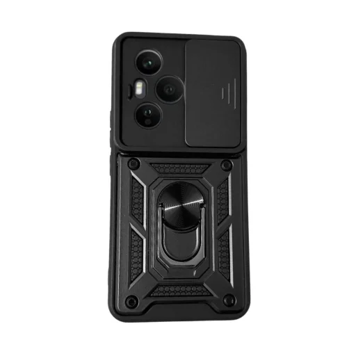  Honor 400 Pro Fekete Armor Camshield tok állvánnyal és kameravédővel - 1