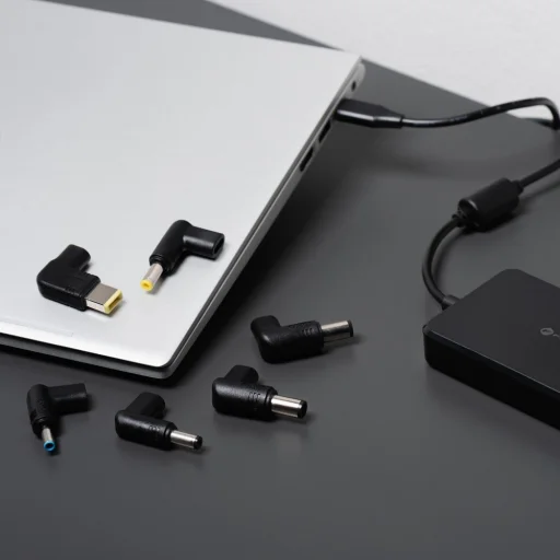 FORCELL F-ENERGY E856 univerzális laptop töltő 65W (6 adapterrel) - fekete - 5