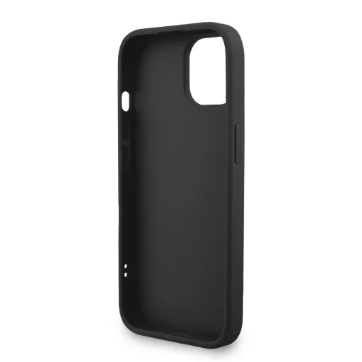 Guess PU 4G Metal Logo Pántos Tok iPhone 15-höz Fekete tok - 5