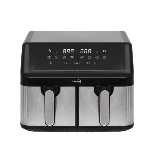 HOME HGAF29 duplakosaras forrólevegős sütő, 2 x 4,5L, 2000 W, digitális vezérlés, 8 féle üzemmód - 2