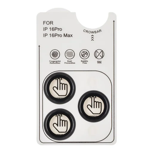  Apple iPhone 16 Pro/16 Pro Max Fekete Titán OBAL:ME Lencsevédő üvegfólia - 3