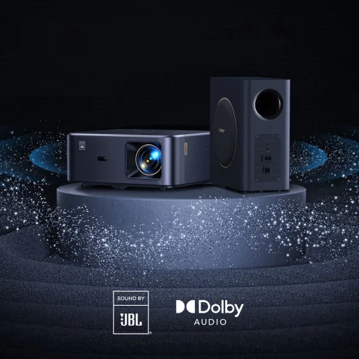 Yaber K2s Pro LCD FullHD 1080p Multimédia Projektor JBL Hangszórókkal és Mélynyomóval - Fekete - 8