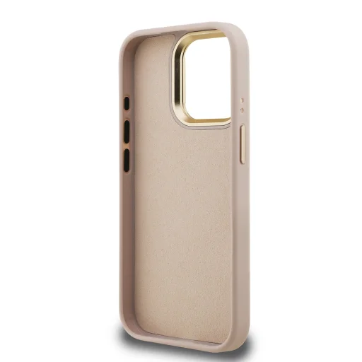 Guess PU 4G Metal Logo Stand Camera Frame Tok iPhone 15 Pro Pink - 6