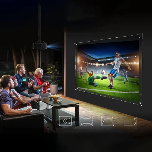 Yaber K3 Pro LCD FullHD 1080p Multimédia Projektor JBL Hangszórókkal és Mélynyomóval - Fekete - 30