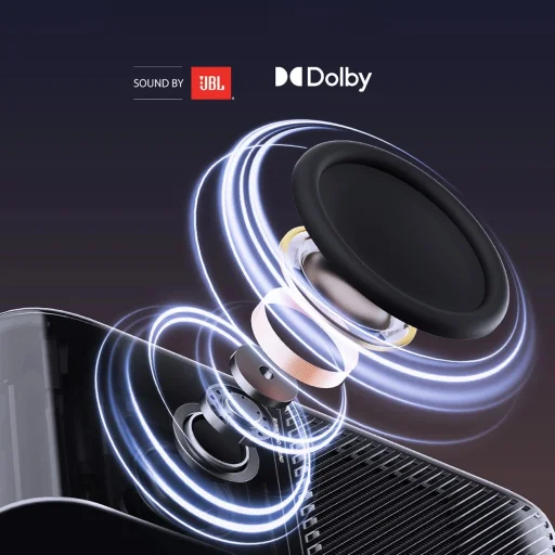 Yaber K3 Pro LCD FullHD 1080p Multimédia Projektor JBL Hangszórókkal és Mélynyomóval - Fekete - 33