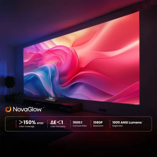 Yaber K300s Multimédiás Lézer RGB FullHD 1080p Projektor JBL Hangszórókkal - Fekete - 13