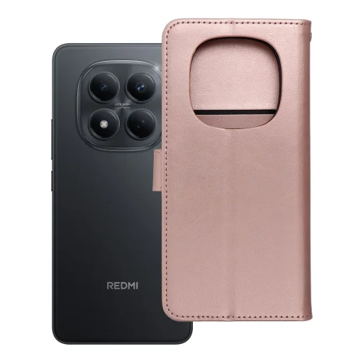 MEZZO fliptok Xiaomi Redmi Note 14 PRO 4G álomfogó rózsaarany tok - 1